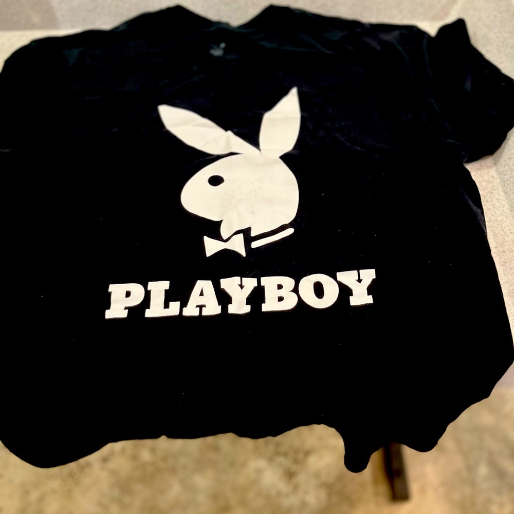 Playboy Men’s Black XL T-Shirt. Very stylist, soft and comfortable.